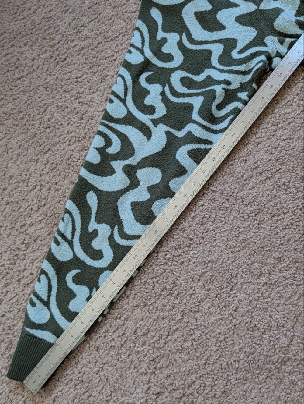 Savage Fenty Unisex Green Minty Blue Love Dizzy Lit Leisure Knit Joggers Size XS - Picture 11 of 13